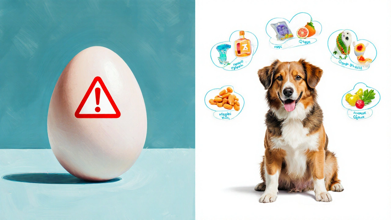 Сравнение сырого и варёного яйца для собак: риски и польза.