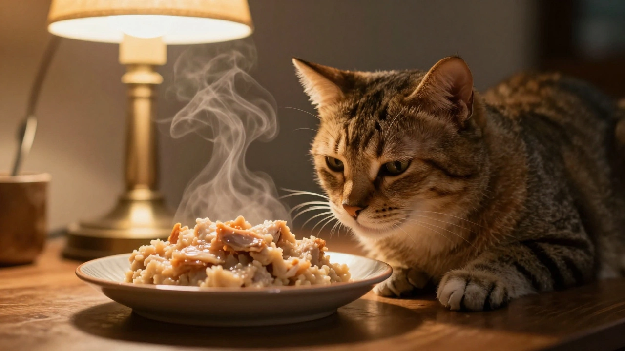 Что может соблазнить больную кошку поесть?