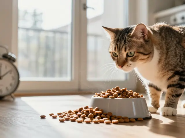 Можно ли оставлять кошке сухой корм на весь день?